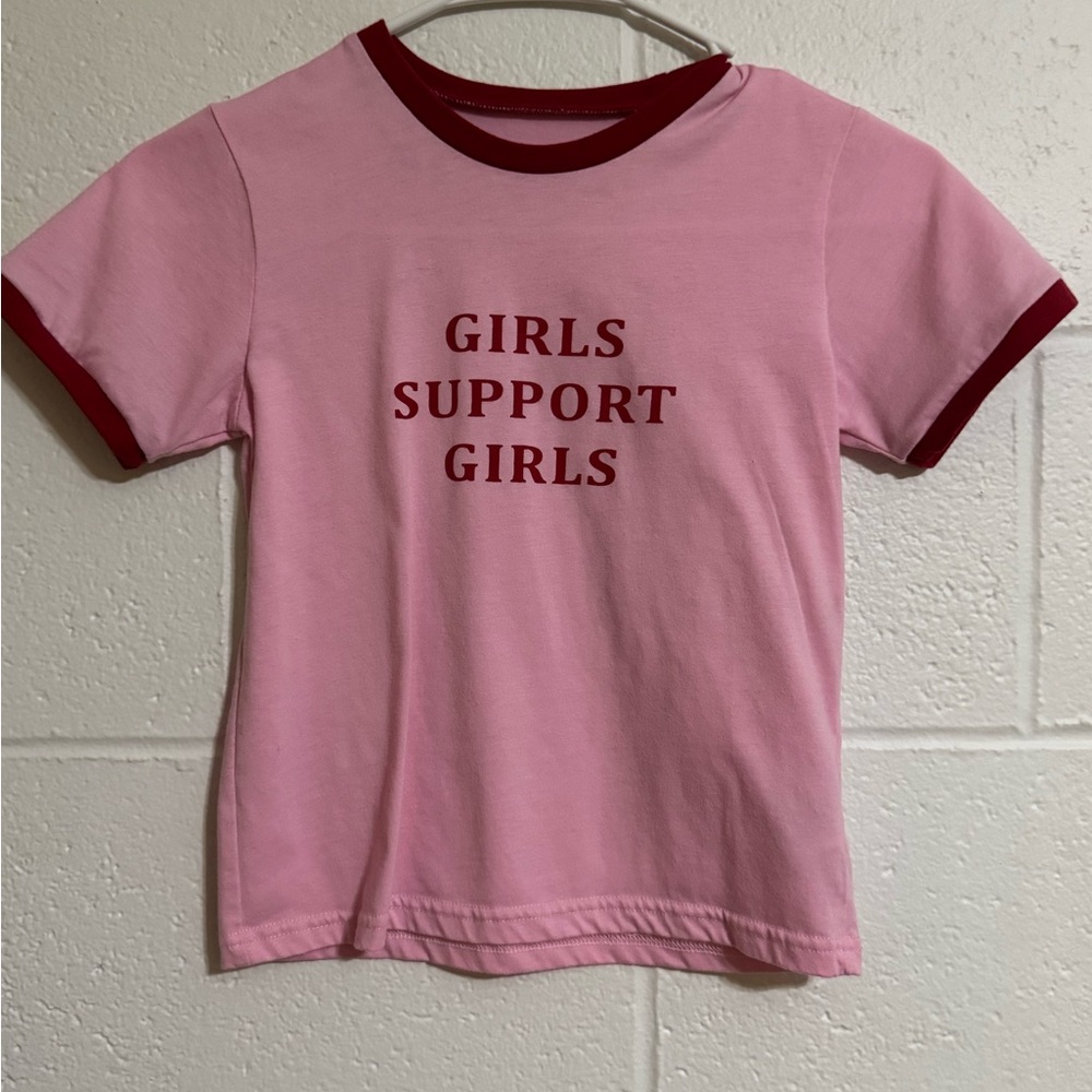 Pink Girls Support Girls T-Shirt